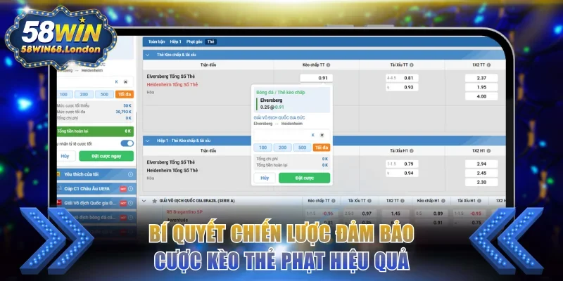Bí quyết chiến lược đảm bảo cược kèo thẻ phạt hiệu quả