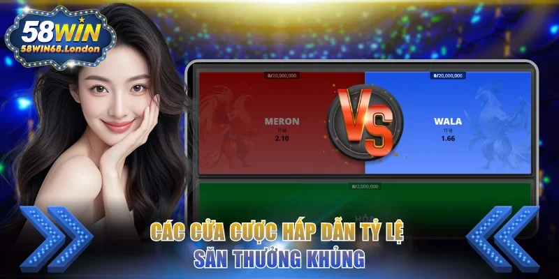 Các cửa cược hấp dẫn tỷ lệ săn thưởng khủng